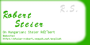 robert steier business card